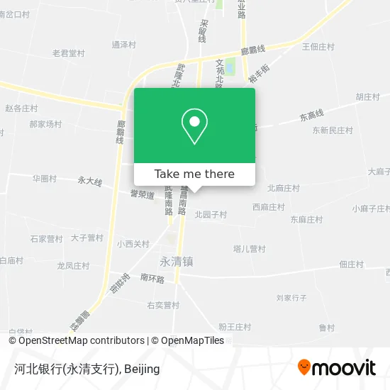 河北银行(永清支行) map