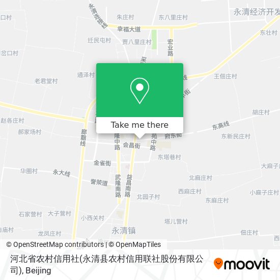 河北省农村信用社(永清县农村信用联社股份有限公司) map
