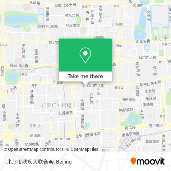 北京市残疾人联合会 map