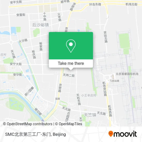 SMC北京第三工厂-东门 map