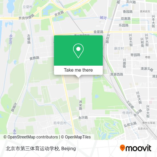 北京市第三体育运动学校 map