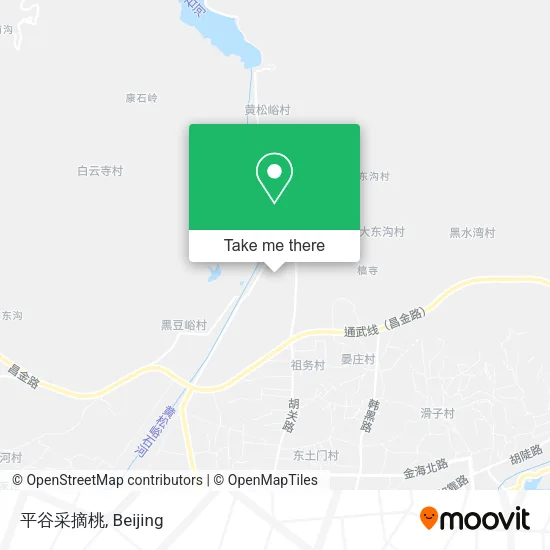 平谷采摘桃 map