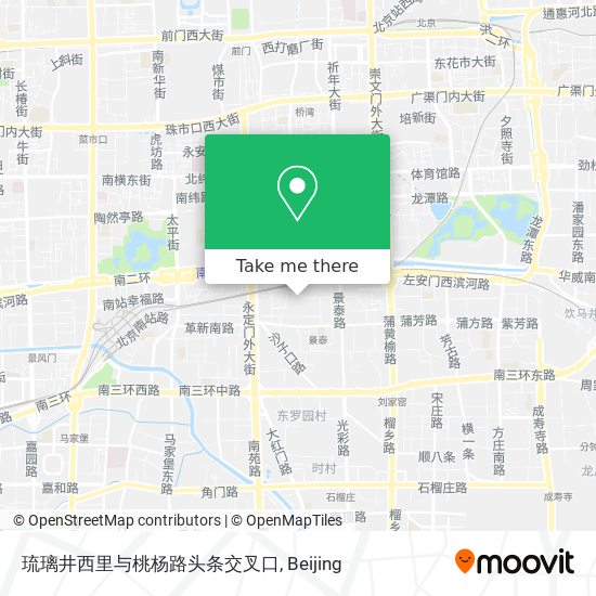 琉璃井西里与桃杨路头条交叉口 map