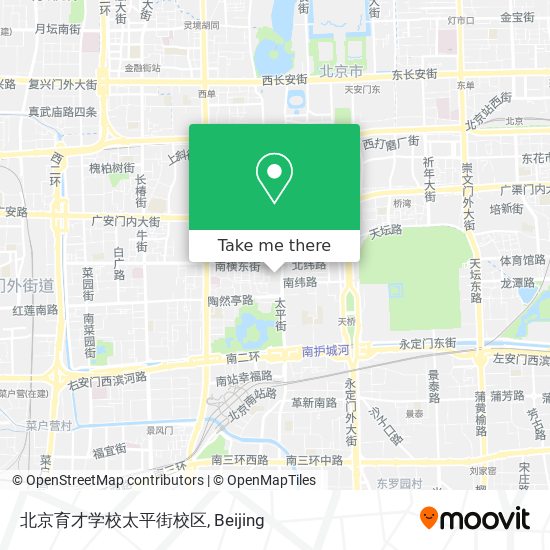 北京育才学校太平街校区 map