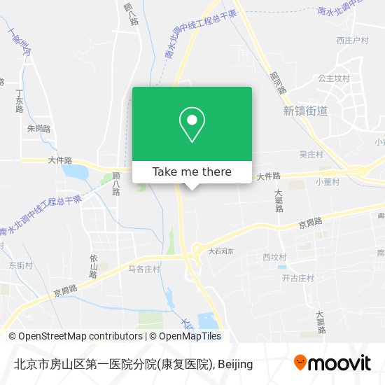 北京市房山区第一医院分院(康复医院) map