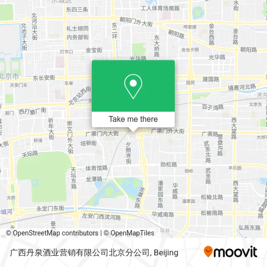广西丹泉酒业营销有限公司北京分公司 map