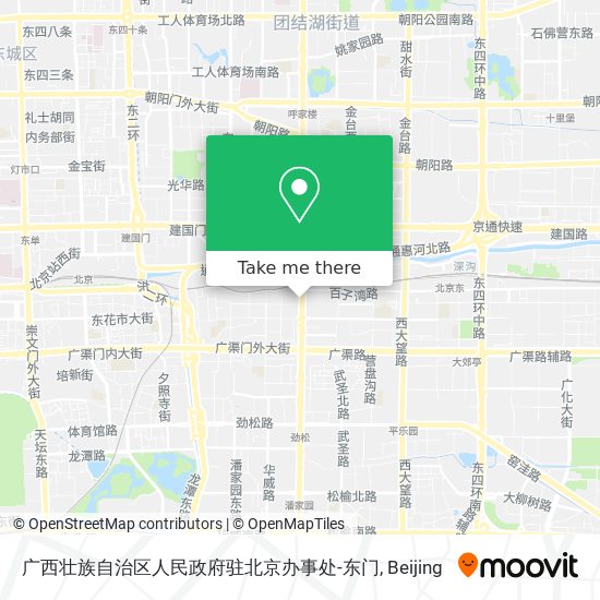 广西壮族自治区人民政府驻北京办事处-东门 map