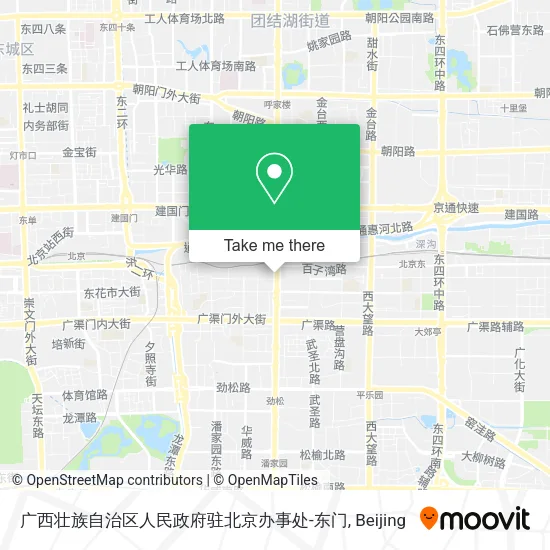 广西壮族自治区人民政府驻北京办事处-东门 map