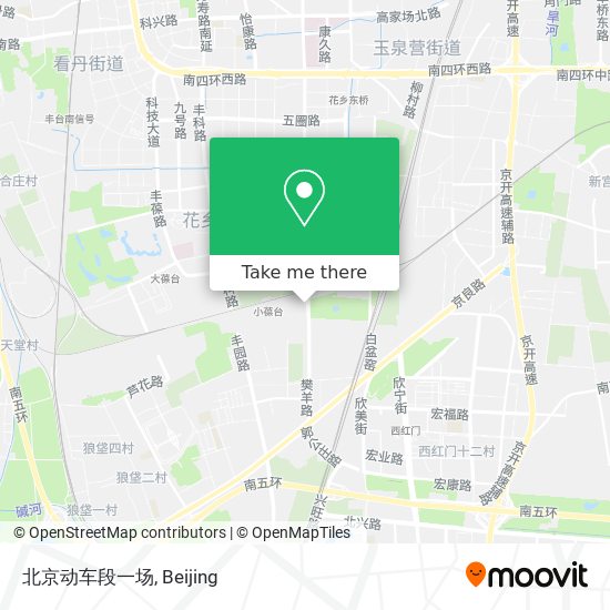 北京动车段一场 map