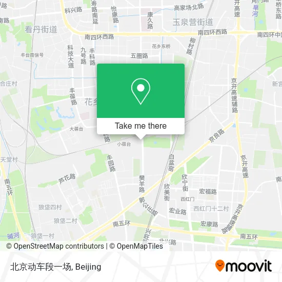 北京动车段一场 map