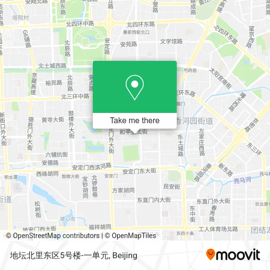 地坛北里东区5号楼-一单元 map