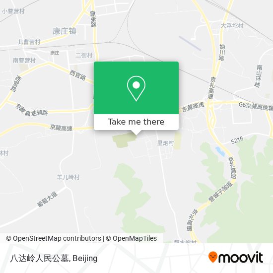 八达岭人民公墓 map
