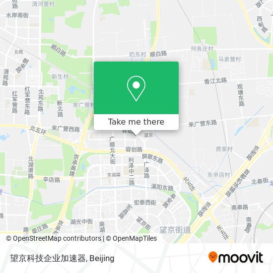 望京科技企业加速器 map