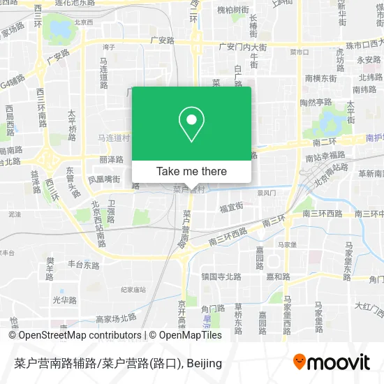 菜户营南路辅路/菜户营路(路口) map