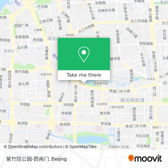 紫竹院公园-西南门 map