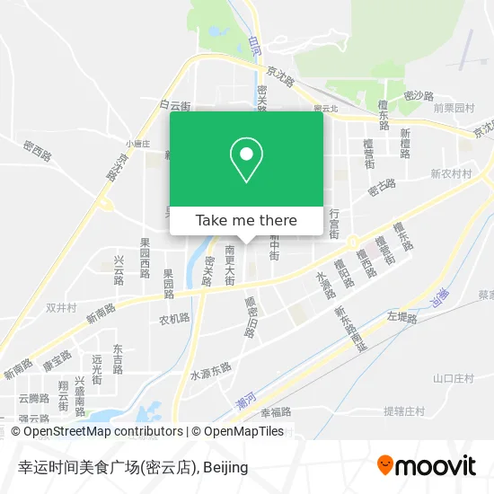 幸运时间美食广场(密云店) map