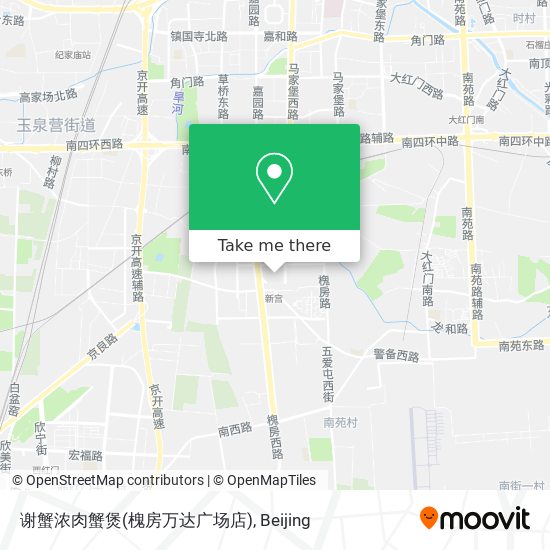 谢蟹浓肉蟹煲(槐房万达广场店) map