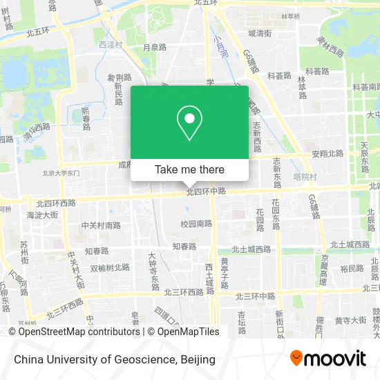 China University of Geoscience map
