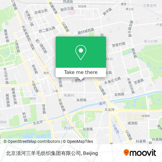 北京清河三羊毛纺织集团有限公司 map