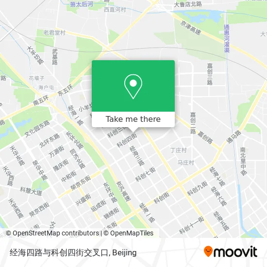 经海四路与科创四街交叉口 map