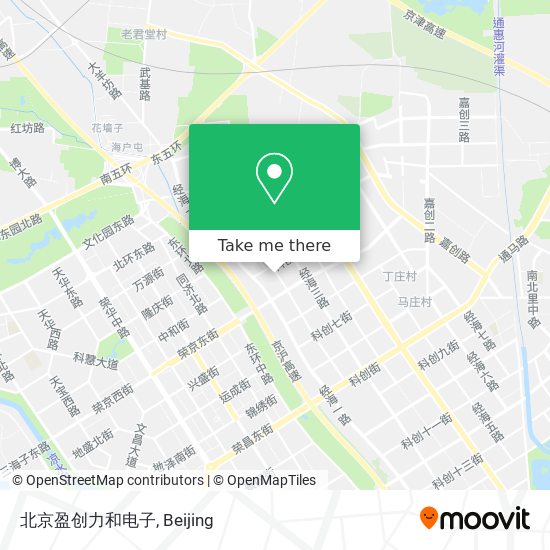 北京盈创力和电子 map