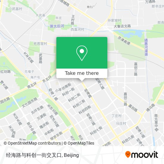 经海路与科创一街交叉口 map