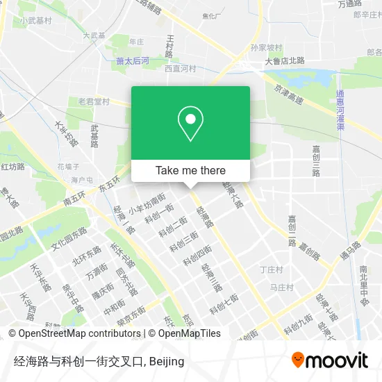 经海路与科创一街交叉口 map