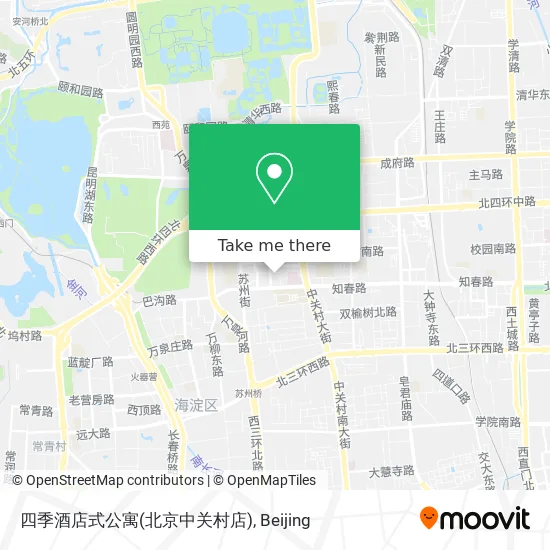 四季酒店式公寓(北京中关村店) map