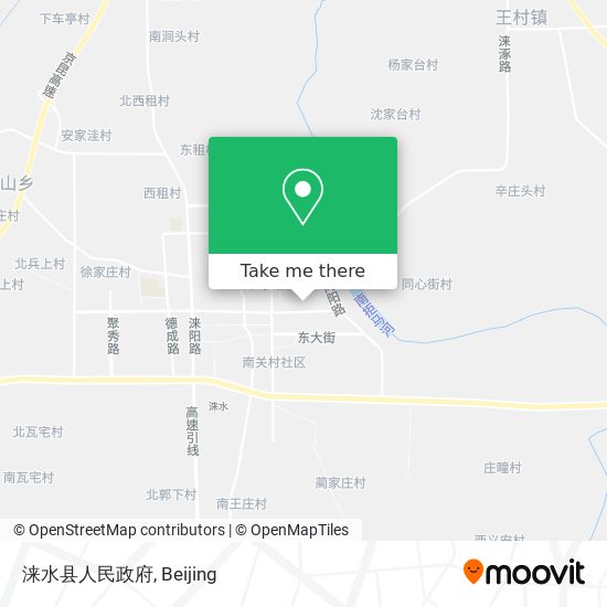涞水县人民政府 map