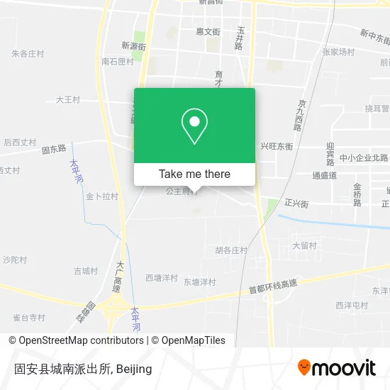 固安县城南派出所 map