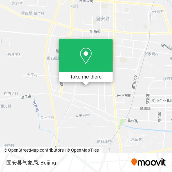 固安县气象局 map