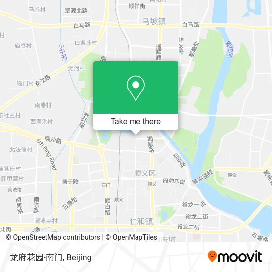 龙府花园-南门 map