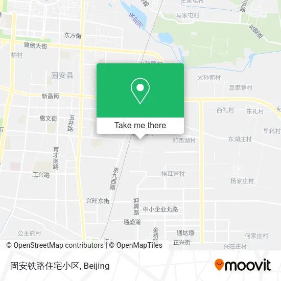 固安铁路住宅小区 map