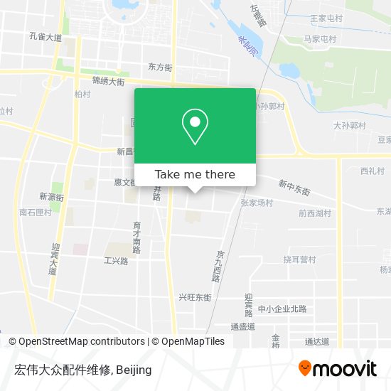 宏伟大众配件维修 map