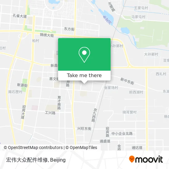 宏伟大众配件维修 map