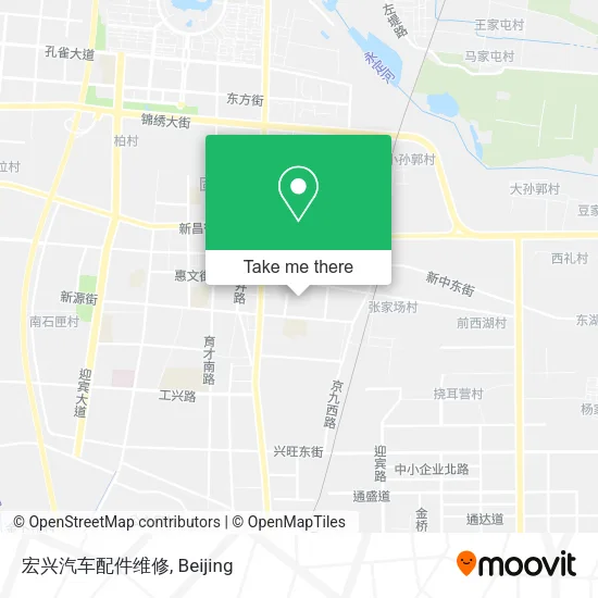 宏兴汽车配件维修 map