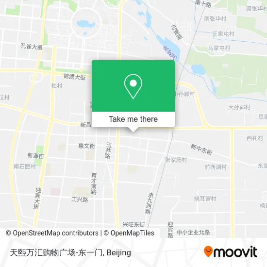 天熙万汇购物广场-东一门 map