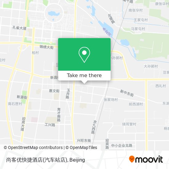 尚客优快捷酒店(汽车站店) map