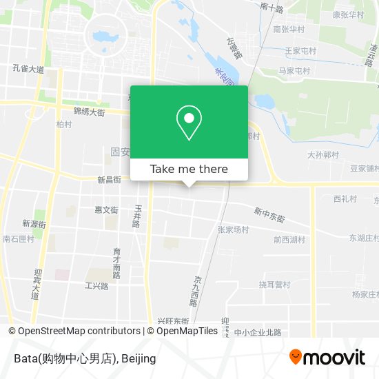 Bata(购物中心男店) map