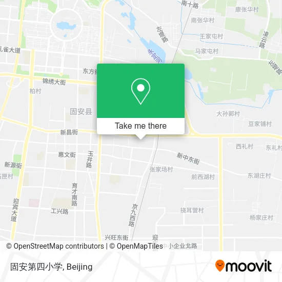 固安第四小学 map
