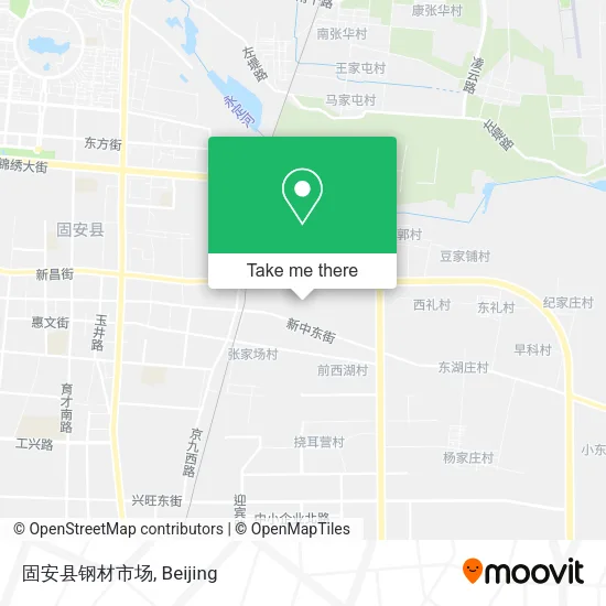 固安县钢材市场 map
