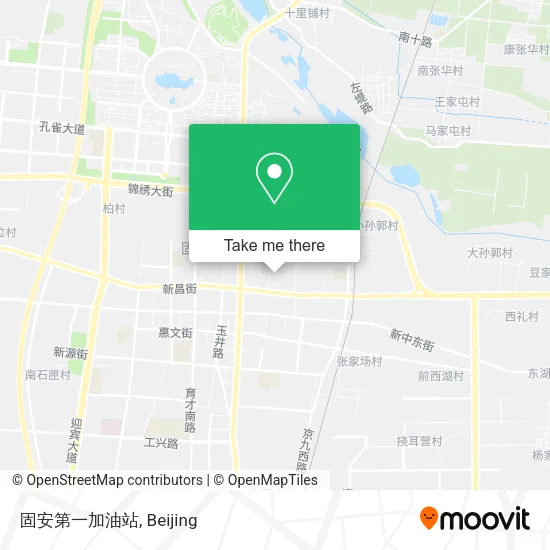固安第一加油站 map