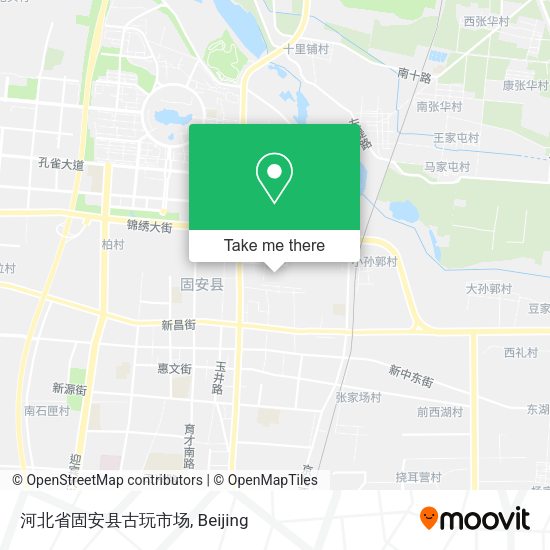 河北省固安县古玩市场 map