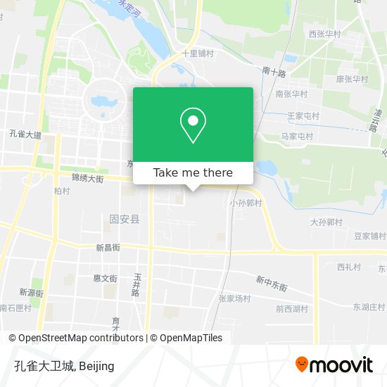 孔雀大卫城 map