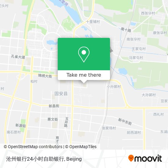 沧州银行24小时自助银行 map