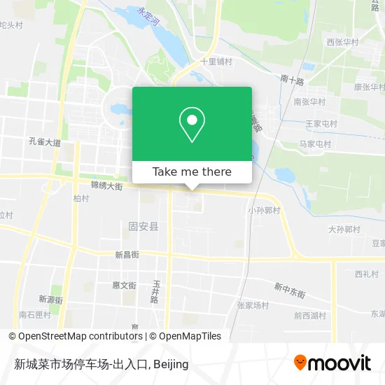 新城菜市场停车场-出入口 map