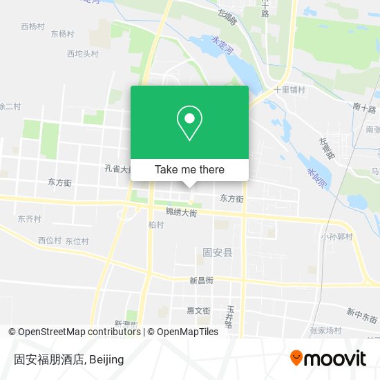 固安福朋酒店 map