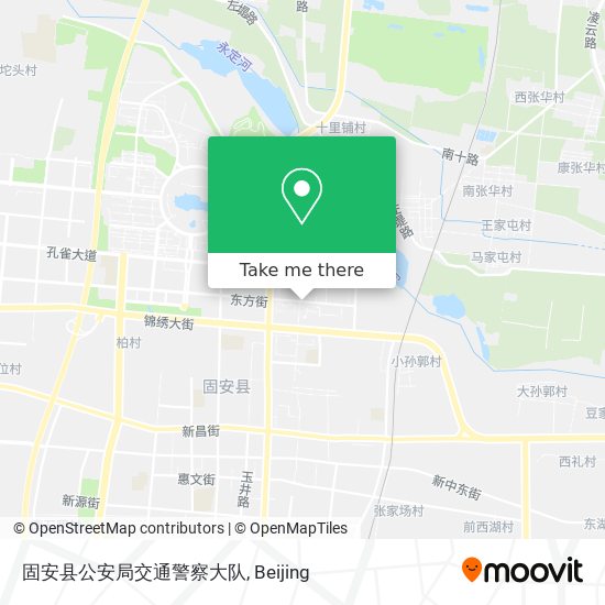 固安县公安局交通警察大队 map