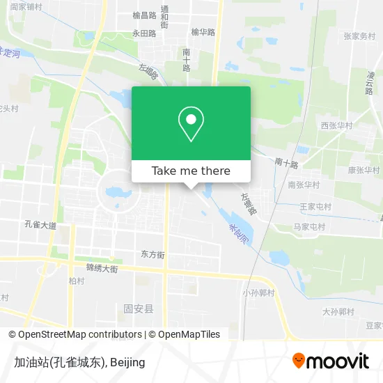 加油站(孔雀城东) map