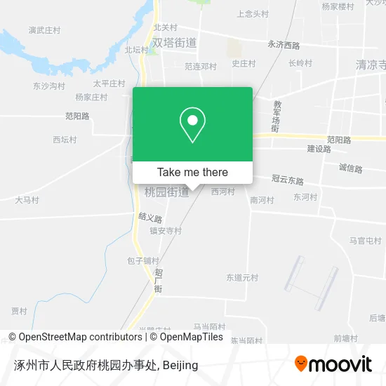 涿州市人民政府桃园办事处 map